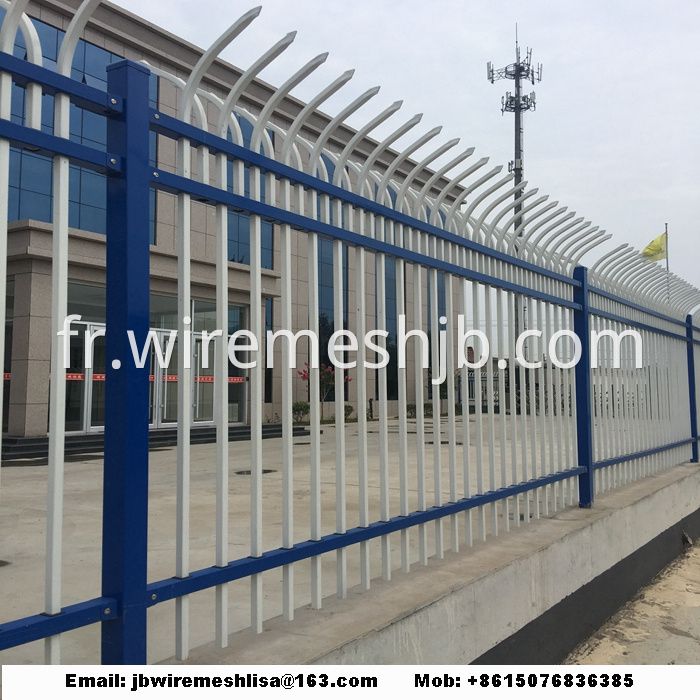 Powder Coated Security Zinc Steel Fence